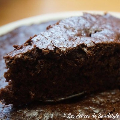 Moelleux chocolat, huile d’olive et courgette