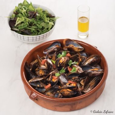 Moules tapenade - chorizo
