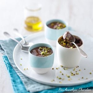 Mousse au chocolat, huile d'olive goût à l'ancienne