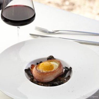 Oeuf cocotte en pomme de terre et champignons