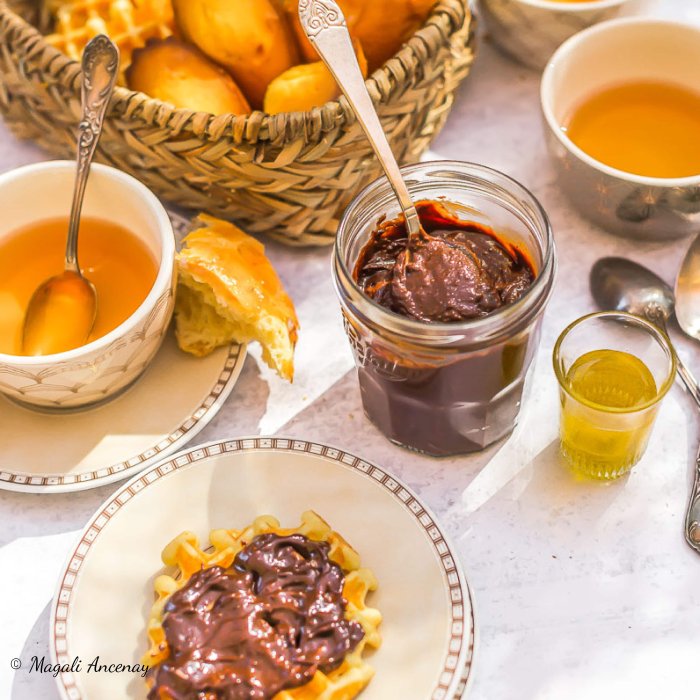 Pâte à tartiner choco-noisette-huile d’olive