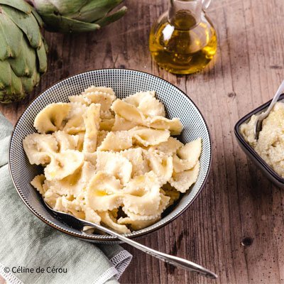Farfalle sauce artichaut/parmesan