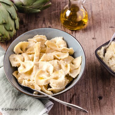 Farfalle sauce artichaut/parmesan