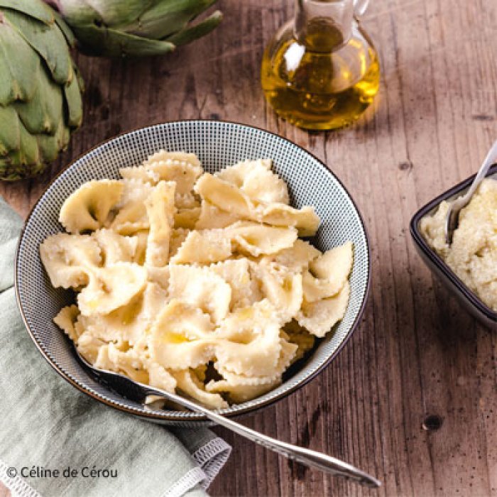 Farfalle sauce artichaut/parmesan
