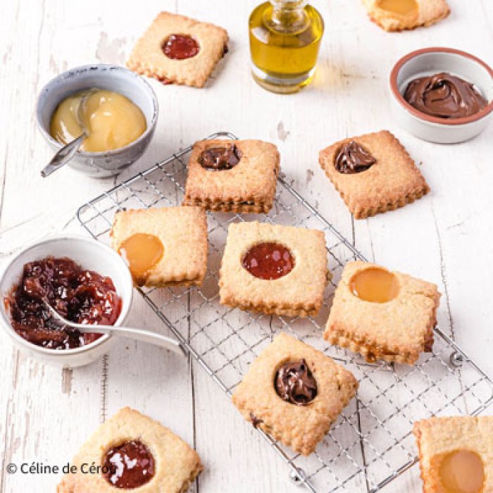 Biscuits sablés fourrés