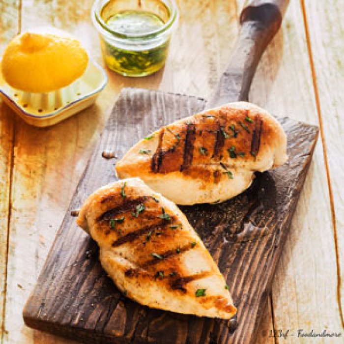 Poulet mariné à la plancha