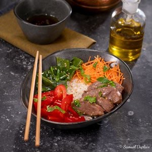 Power bowl au magret de canard