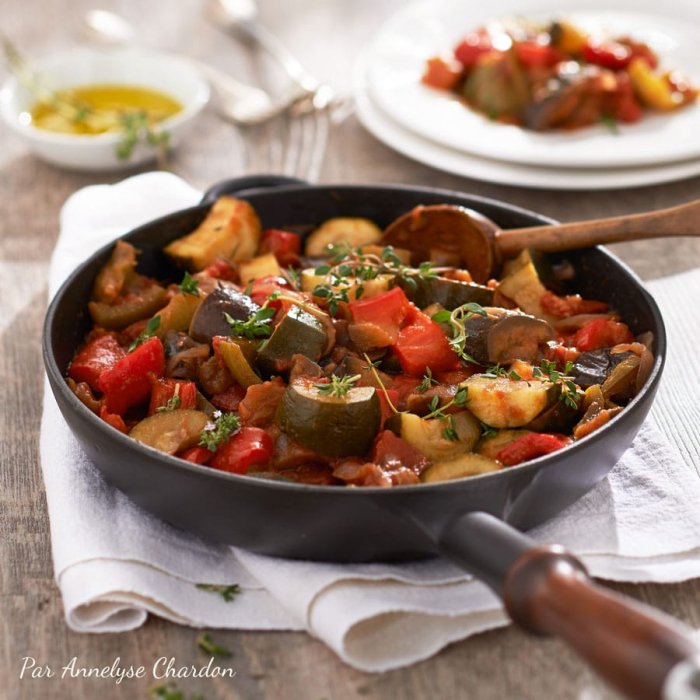 Ratatouille à l'huile d'olive