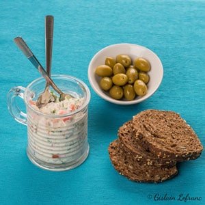 Rillettes de cabillaud au citron vert et à l'huile d'olive