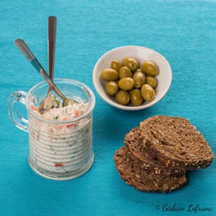 Rillettes de cabillaud au citron vert et à l'huile d'olive