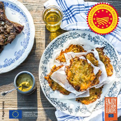 Röstis de pommes de terre au four à l’huile d’olive de Provence – olives maturées AOP