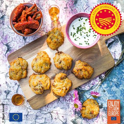 Scones au bacon et à l'huile d'olive de Haute-Provence AOP