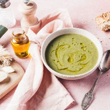 Soupe de poireaux à l'huile d'olive