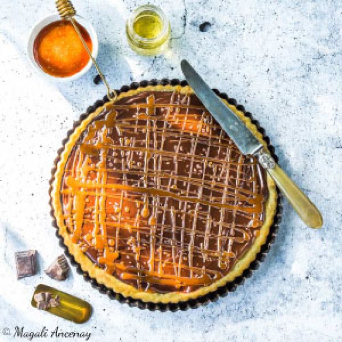 Tarte chocolat caramel