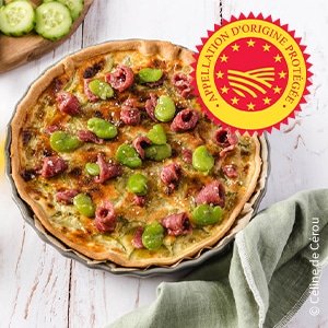 Tarte concombre – bœuf à l’huile d’olive d’Aix-en-Provence AOP