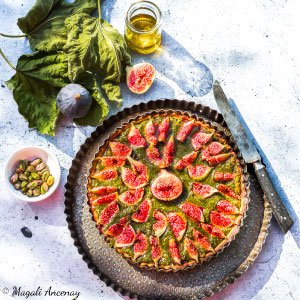 Tarte figues-pistaches