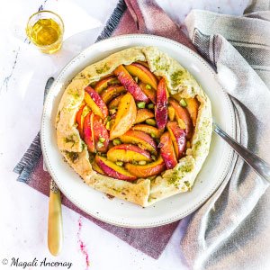 Tarte rustique aux pêches