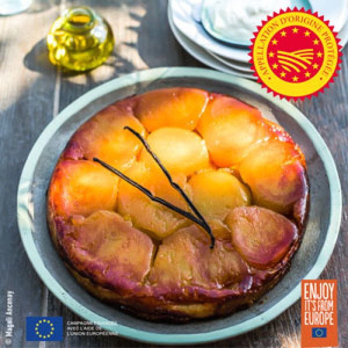 Tarte tatin à l'huile d'olive de Nyons AOP