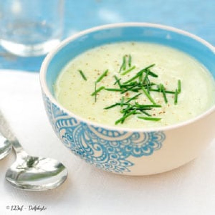 Velouté de courgettes à l'huile d'olive goût subtil