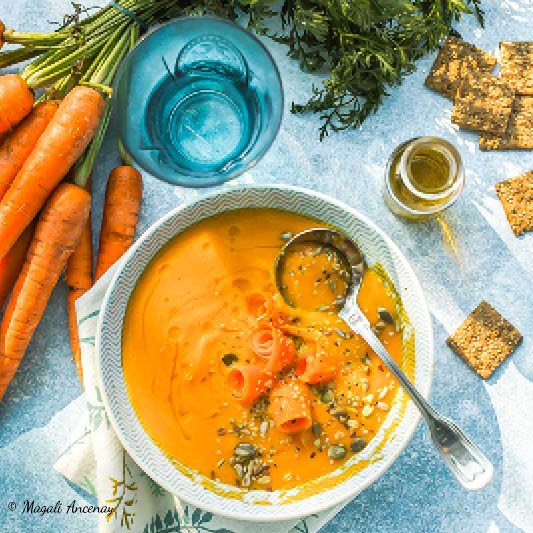 Velouté de carottes et patates douces