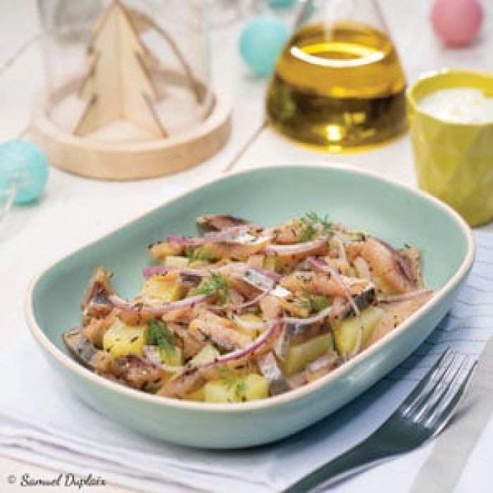 Salade de harengs marinés - pomme de terre