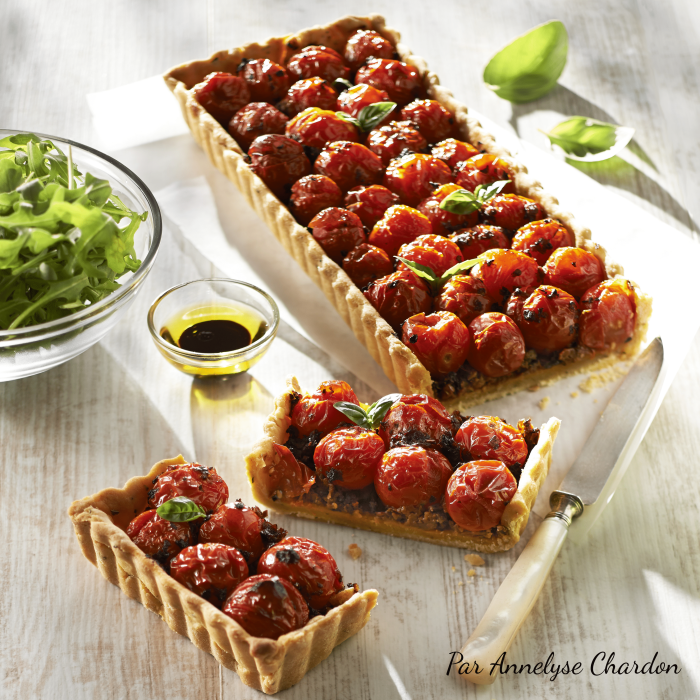 Tarte aux tomates cerises