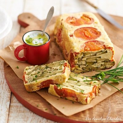 Terrine de courgettes aux herbes